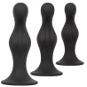Calexotics Kit 3 Plugs Silicone Ripple Kit Noirs
